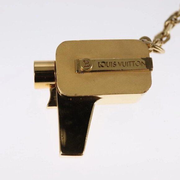 LOUIS VUITTON Porte Cles Cannes Key Holder metal Gold M65383 LV Auth 111243 - Picture 3 of 12